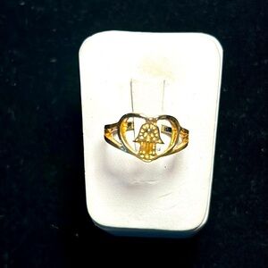 Hamsa 🪬 Heart Ring